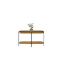 Ver imagem 3 de Aparador Monaco 139cm em Couro Caramelo/Nature Pés Preto Linea Brasil