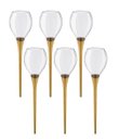Ver imagem 1 de Kit 6 Taças Beach Queen Boccatti 520ml Drinks na Areia Praia Cor:dourado