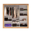 Ver imagem 3 de Guarda Roupa Casal Grande 3 Portas de Correr Marrom Glass