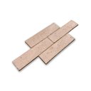 Ver imagem 3 de Revestimento Cerâmica Natural - Tijolinho Ravena Chiaro 6,3x24,3cm Bege
