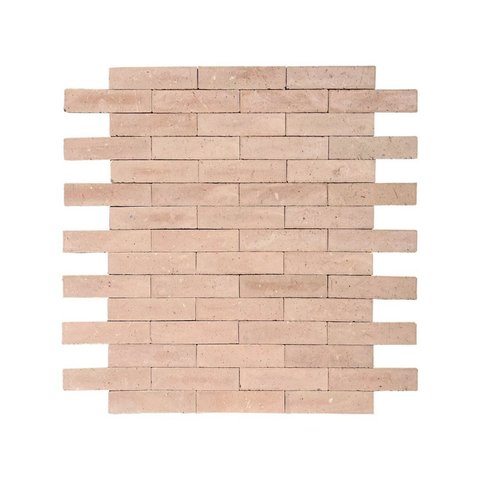 Revestimento Cerâmica Natural - Tijolinho Ravena Chiaro 6,3x24,3cm Bege