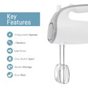 Ver imagem 6 de Elite Gourmet Ehm-003x Mixer Elétrico Manual 5 Velocidades Branco