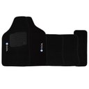 Ver imagem 1 de Jogo de Tapete Automotivo Carpete Gol G4 2006 À 2014 Soft Logo Bordado Preto 5 Peças