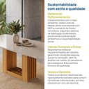 Ver imagem 6 de Mesa de Jantar Retangular 210x100cm MDF/Vidro Jambu CabeCasa MadeiraOriginals Off White/Cinamomo