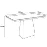 Mesa de Jantar Bárbara 135x90cm Ype/preto - 3