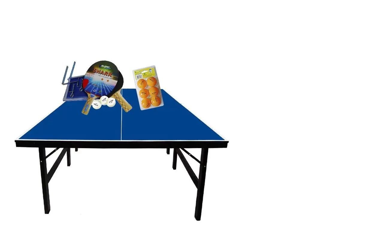 Mesa Ping Pong Mdp Oficial 15mm Klopf 1001 + Kit Completo 5031 + Kit Bolinhas Cor Laranja Klopf 5076