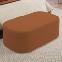 Ver imagem 2 de Puff Decorativo Orgânico para Living Quarto 100cm Doha W01 Bouclê Terracota - Lyam Decor