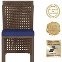 Ver imagem 3 de Mesa Bistro e 4 Banquetas Roma Marrom, Corda Náutica 10