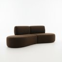 Ver imagem 1 de Sofá Orgânico Módulo Curvo Savana Boucle Marrom - Montanari'S Decor