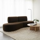 Ver imagem 4 de Sofá Orgânico Módulo Curvo Savana Boucle Marrom - Montanari'S Decor