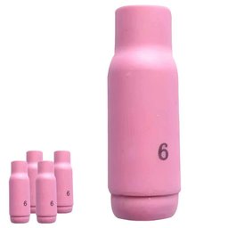 Bocal Cerâmico N° 6 Tocha TIG 5 Unidades TE432 OXIMIG - 1
