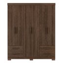 Ver imagem 2 de Guarda-Roupa 6 Portas 4 Gavetas Capuccino Carol
