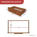 Ver imagem 6 de Guarda-Roupa 6 Portas 4 Gavetas Capuccino Carol