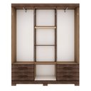 Ver imagem 4 de Guarda-Roupa 6 Portas 4 Gavetas Capuccino Carol