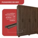 Ver mais imagens de Guarda-Roupa 6 Portas 4 Gavetas Capuccino Carol