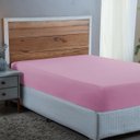 Ver imagem 1 de Kit Lençol Casal 300 Fios Algodão 3 Peças Jogo Forro de Cama Box Extra Macio:rosa Bebe