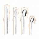 Ver imagem 4 de KIT - Faqueiro Premium 3 Peças + 1 Faqueiro 24 Peças Búzios Inox - Tramontina