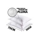 Ver imagem 3 de Travesseiro Fibras Siliconadas Plus Percal 200 Fios 2 Unidades P/fronha 50x70cm (50x70) - Ortobom