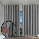 Ver imagem 2 de Cortina Blackout Blecaute Paris Quarto 5,50 X 2,80 Cinza