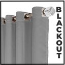 Ver imagem 5 de Cortina Blackout Blecaute Paris Quarto 5,50 X 2,80 Cinza