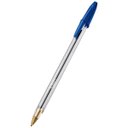 Ver imagem 3 de Caneta Esferográfica Clássica Transparente Azul Caixa 50 Un