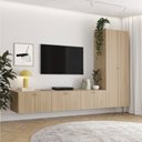 Ver imagem 1 de Rack para TV até 75 Polegadas Suspenso Modular 4 Módulos 8 Portas Frame CabeCasa MadeiraOriginals