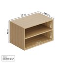 Ver imagem 7 de Rack para TV até 75 Polegadas Suspenso Modular 4 Módulos 8 Portas Frame CabeCasa MadeiraOriginals