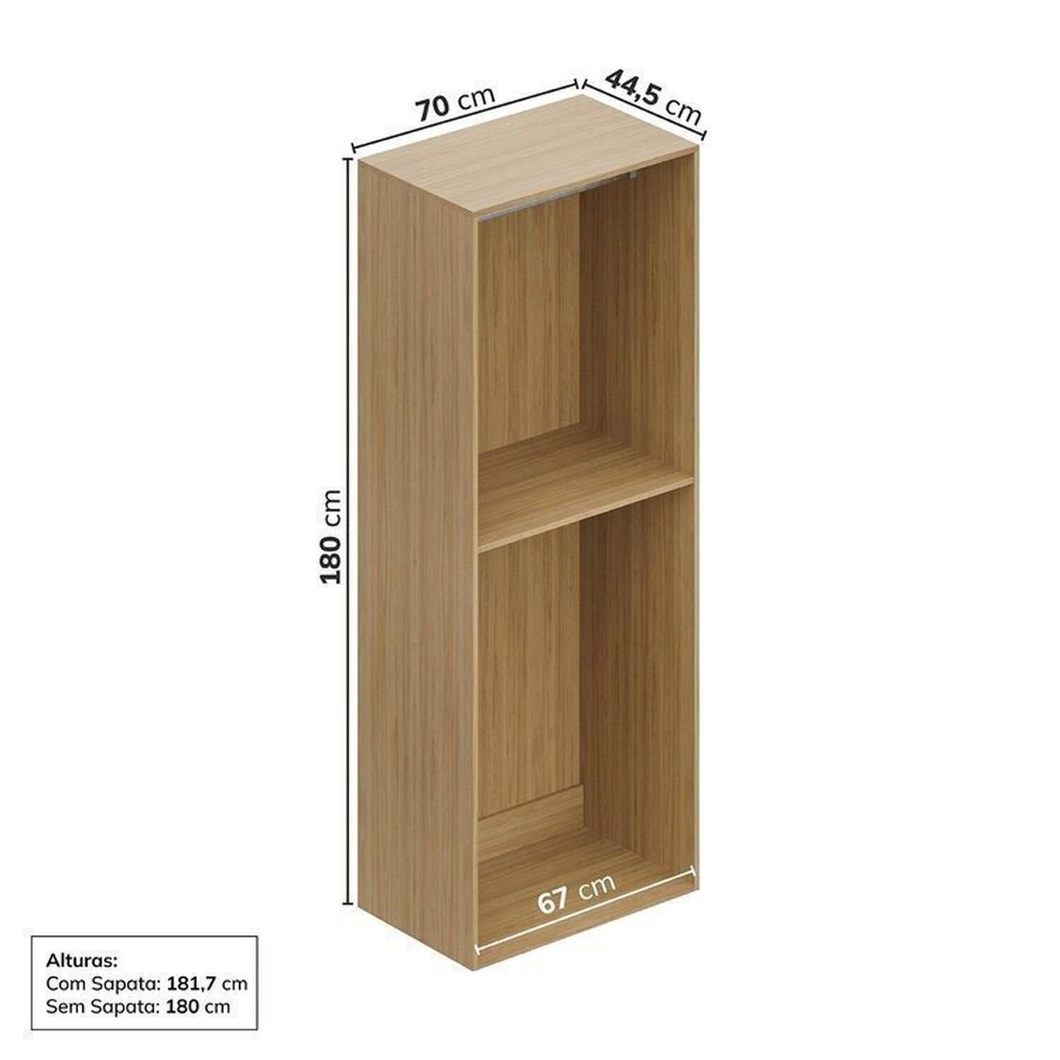 Estante Home 4 Módulos 8 Portas 1 Kit Prateleira Frame Cabecasa MadeiraMadeira   - 8