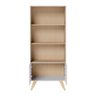 Rack para Tv Space com Estante de Livros Link Branco Fosco Tauari Nobre Colibri Moveis - 10
