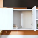 Ver imagem 5 de Rack para Tv Space com Estante de Livros Link Branco Fosco Tauari Nobre Colibri Moveis