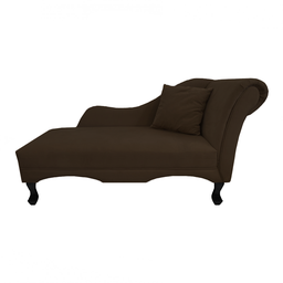Recamier Divã Sofá Olivia Psicologia Consultório Suede Marrom - LM DECOR - 1