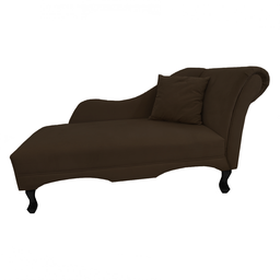 Recamier Divã Sofá Olivia Psicologia Consultório Suede Marrom - LM DECOR - 2