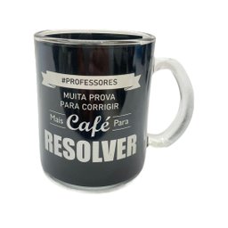 Caneca de Vidro Profissão 380ml - Professores - 1