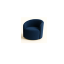 Ver imagem 4 de Conjunto 01 Poltrona + Sofá Curvo Orgânico Nature Gaia Suede Azul Marinho - Montanaris Decor