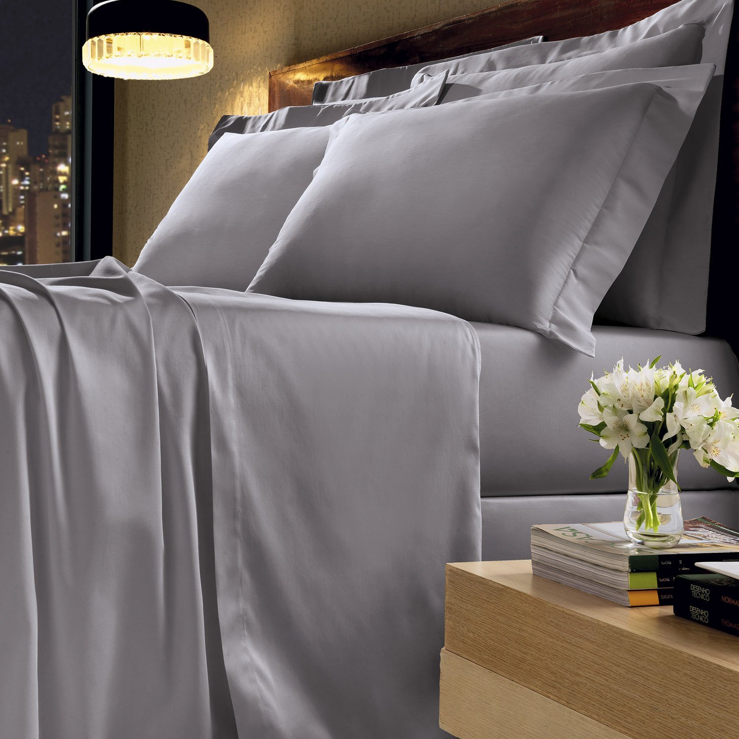 Jogo de Cama King 300 Fios Platine