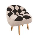 Ver imagem 2 de Kit 10 Poltrona Paloma Pé Palito Suede Bege e Suede Marrom