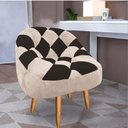 Ver imagem 3 de Kit 10 Poltrona Paloma Pé Palito Suede Bege e Suede Marrom