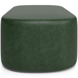 Puff Decorativo Orgânico para Living Quarto 140cm Doha W01 Couríssimo Verde Musgo - Lyam Decor - 7