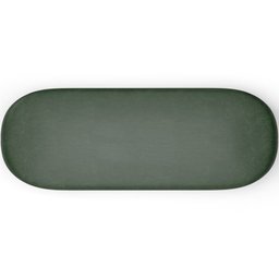 Puff Decorativo Orgânico para Living Quarto 140cm Doha W01 Couríssimo Verde Musgo - Lyam Decor - 6