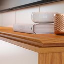 Ver imagem 4 de Home Suspenso Loa Off White Matte/freijó para Tv até 75” - Colibri