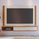Ver imagem 2 de Home Suspenso Loa Off White Matte/freijó para Tv até 75” - Colibri