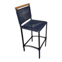 Ver imagem 1 de Banqueta Balcão Alumínio Corda Náutica Madeira