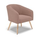 Ver imagem 1 de Poltrona Decorativa Pé Palito Natural Stella Bouclê Rosê D03 - D'Rossi