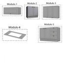 Ver imagem 7 de Cozinha Compacta Veneza 8 Portas 3 Gavetas 100% Mdf Americana Cinza - Panorama Móveis