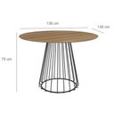 Ver imagem 3 de Mesa para Sala de Jantar Redonda Durand