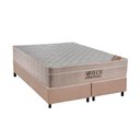 Ver imagem 1 de Cama Box Queen: Colchão Molas Ensacadas Ortobom Airtech + Base Crc Suede Clean (158x198)