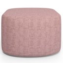 Ver imagem 6 de Kit 02 Puffs Decorativo Orgânico para Living Quarto 70cm Doha W01 Linho Rosa - Lyam Decor