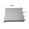 Espuma Cadeira 40x40x3cm D28 - Kit 4 Unid.:branco - 2