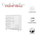 Ver imagem 7 de Cômoda Sapateira Infantil Ambiente Vênus Branco Flex com Pés - Moval