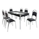 Ver imagem 3 de Conjunto de Mesa com 6 Cadeiras Cris Cromado Ciplafe